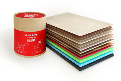 Lasersheets Sample Pack (CO₂ + Diode) incl. free Laser Lens Cleaning Kit