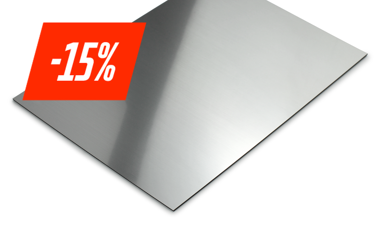 Economy graveerplaat 1.5 mm zilver met zwarte kern - Lasersheets - sale 15%