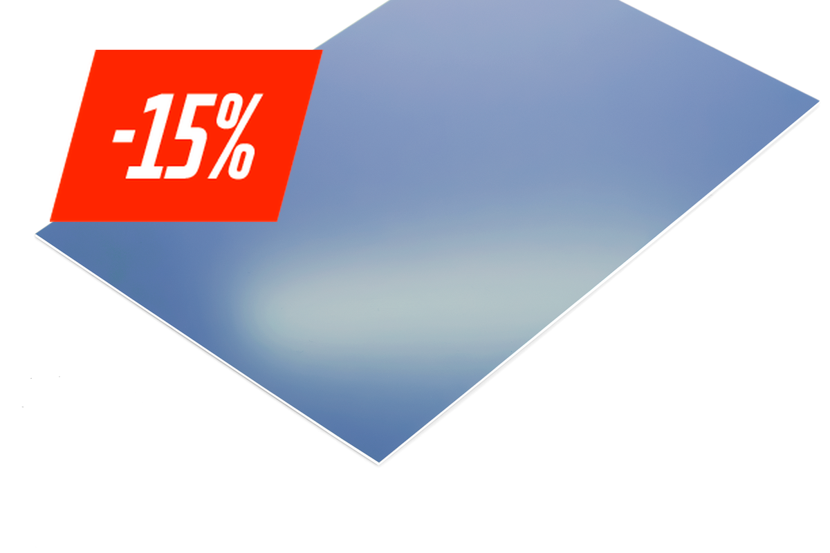 Premium graveerplaat 1.5 mm blauw met witte kern - Lasersheets - sale 15%