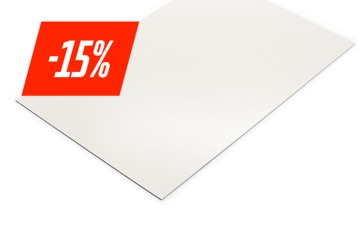 Premium graveerplaat 1.5 mm wit met zwarte kern - Lasersheets - sale 15%