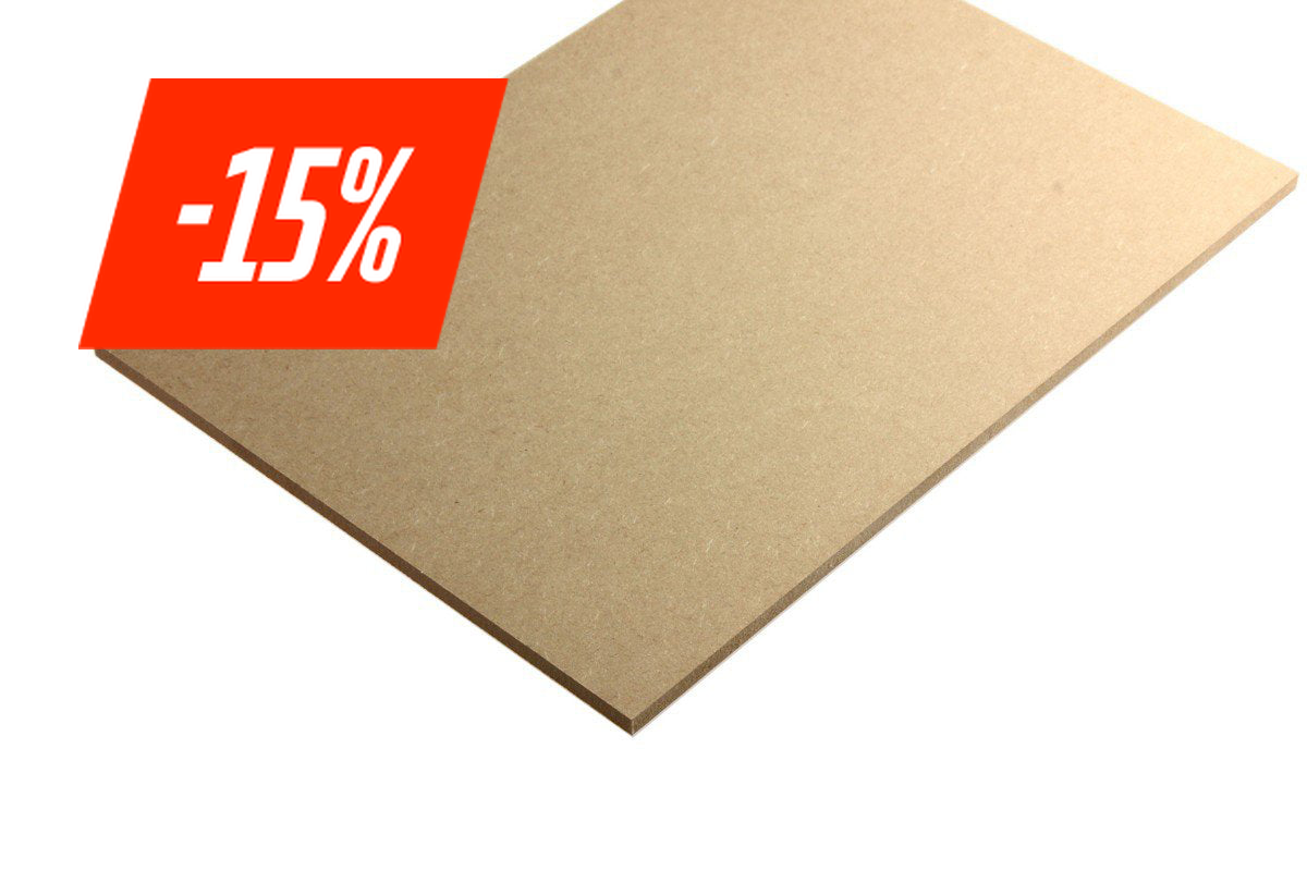 MDF 6.0 mm FSC mix 70% bruin - Lasersheets - sale 15%