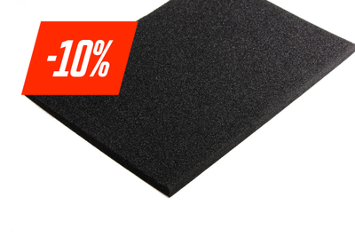 PE-Hardschuim 10.0 mm zwart - Lasersheets - sale 10%