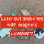 Brooch magnets 5pcs.